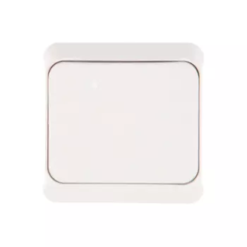 Переключатель SE Этюд 1-клавишный наружный белый 10А