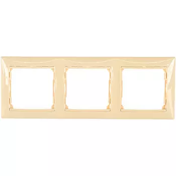 Рамка Legrand Valena 3 поста слоновая кость