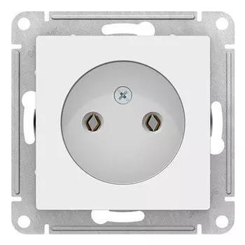 Розетка SE AtlasDesign б/з,16А, белая, механизм