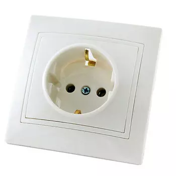 Розетка TDM Таймыр 2П+З 16А 250В белая