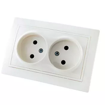 Розетка TDM Таймыр двойная 2П 10А 250В белая