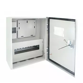Учетно-распределительный щит TDM ЩУ-1ф/1-0-12 IP66 (ЩУРН-1/12 IP66) (395х310х165)