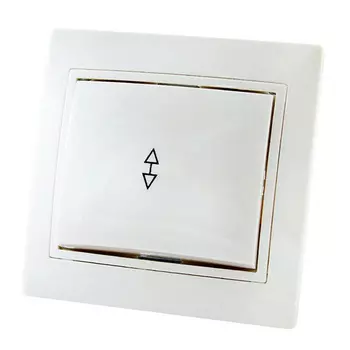 Выключатель TDM Таймыр 1 клавишный на 2 направления 10А белый