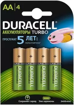 Аккумулятор Duracell Hr6-4bl Б0014863 Тип: aa (lr6) (Кол-во в уп. 4шт.)