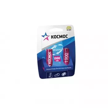 Аккумулятор КОСМОС Kocr6nimh(1900mah) Тип: aa (lr6) (Кол-во в уп. 2шт.)