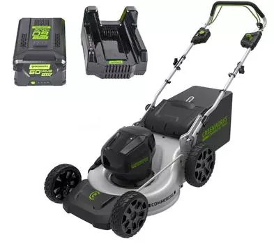 Аккумуляторная газонокосилка Greenworks Gc82lm46spk5 (2502507ub)