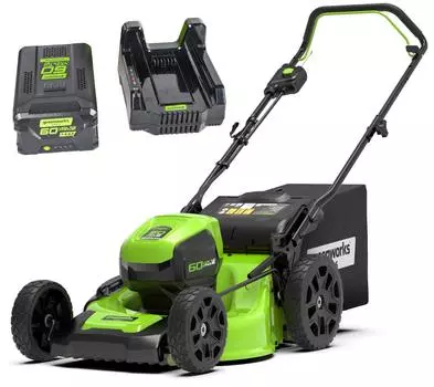 Аккумуляторная газонокосилка Greenworks Gd60lm51hpk4 (2502707ub)