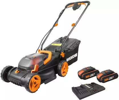 Аккумуляторная газонокосилка Worx Wg779e.1