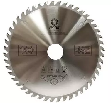 Диск пильный Procut Ф190х30мм 48зуб. (797.1903048a)