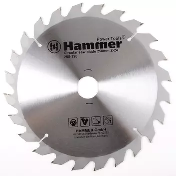 Диск пильный твердосплавный Hammer Ф250х30мм 24зуб.
