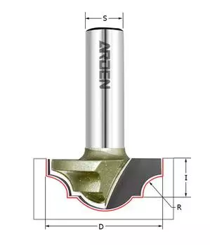 Фреза Arden Ф34.9мм s12мм i15мм (222221a)