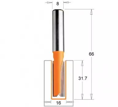 Фреза Cmt Ф12мм s12мм i50.8мм (912.622.11)