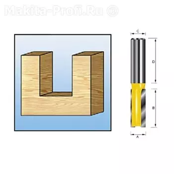 Фреза Makita Ф4мм s8мм (d-10017)