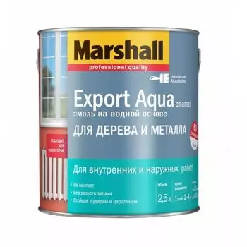 Эмаль Marshall Export aqua белая 2,5 л