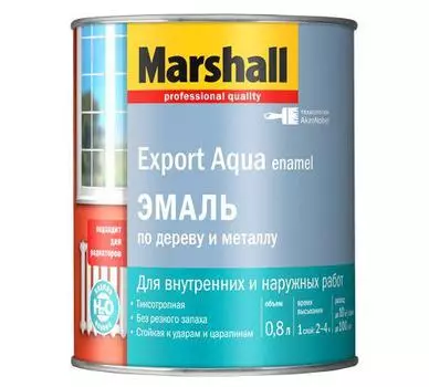 Эмаль Marshall Export aqua темно-коричневая 0,8 л