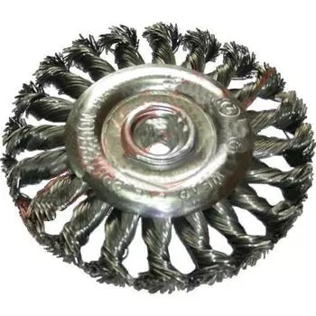 Кордщетка Makita плоская 115мм для УШМ витая сталь (d-29561)