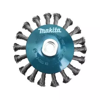 Кордщетка Makita тарелка 100мм для УШМ витая сталь (p-04494)
