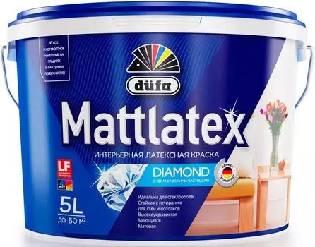 Краска Dufa Mattlatex d100 белая 5 л