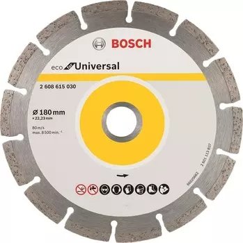 Круг алмазный Bosch Eco universal (2608615030) Ф180х22мм универсальный