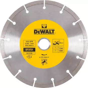Круг алмазный Dewalt (dt3721qz) Ф180х22мм универсальный