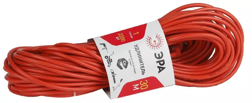 Удлинитель ЭРА Up-1-2x1.0-30m Б0017614 2х1