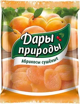 Абрикосы Дары природы сушеные 150г. Доставим до двери!