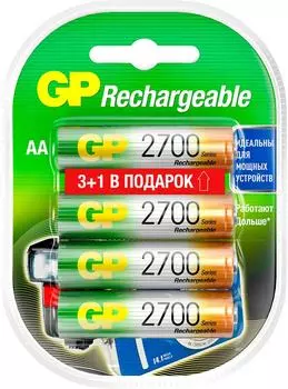 Аккумуляторы GP HR4 2600mAh AA 4шт. Доставим до двери!