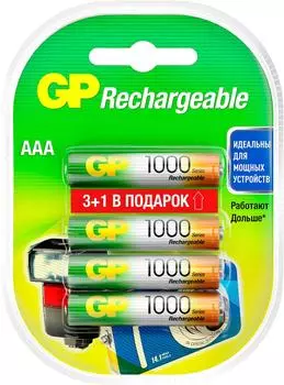 Аккумуляторы GP HR4 930mAh AAA 4шт. Доставим до двери!