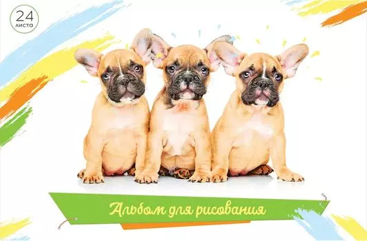 Альбом для рисования ArtSpace Питомцы Малыши А4 24л