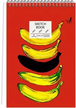 Альбом для рисования Эксмо Banana brain 140*208мм А5 40л