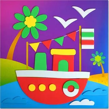 Аппликация Дрофа-Медиа Мягкая картинка Кораблик