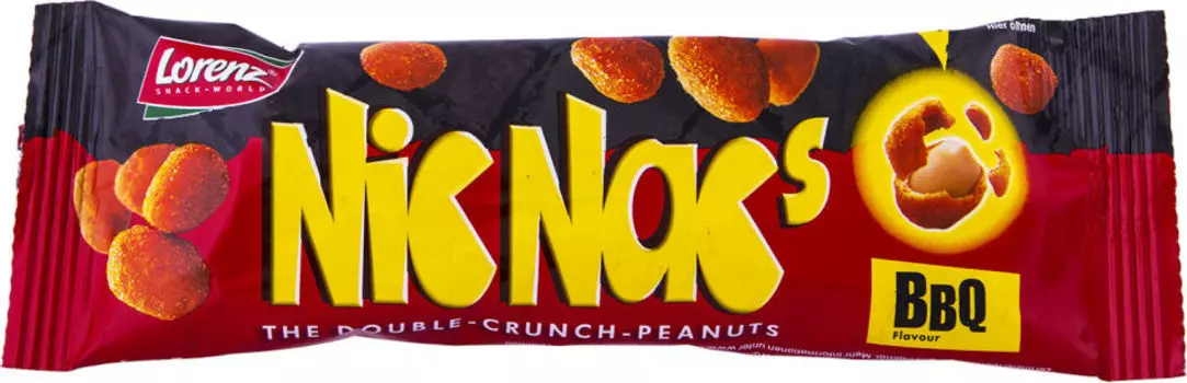 Арахис Lorenz Nic Nacs в хрустящей оболочке со вкусом Барбекю 35г