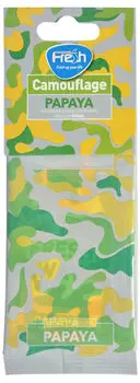 Ароматизатор автомобильный Fresh Way Camouflage Papaya