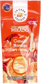 Ароматизатор воздуха La Casa de los Aromas Апельсин корица жидкий с палочками 30мл