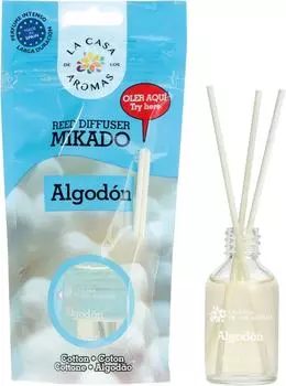 Ароматизатор воздуха La Casa de los Aromas Хлопок жидкий с палочками 30мл