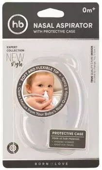 Аспиратор Happy Baby назальный в футляре 0+