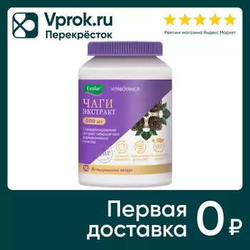 БАД Эвалар ВитаБотаника чага №90 90шт. Закажите онлайн!