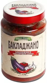 Баклажаны Green Dream в пикантном соусе 470г