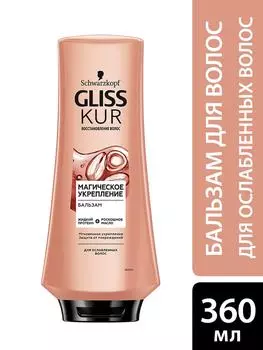 Бальзам для волос Gliss Kur Магическое укрепление Мгновенное укрепление для ослабленных волос 360мл