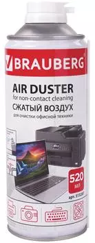 Баллон со сжатым воздухом Brauberg для очистки техники 520мл