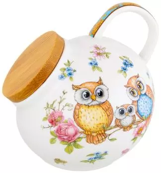 Банка Elan Gallery Совушки для соли 180мл