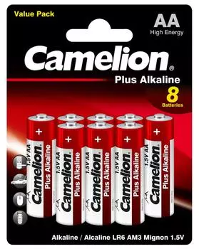 Батарейки Camelion Plus Alkaline АА 8шт