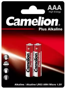 Батарейки Camelion Plus Alkaline AAA 2штс доставкой!