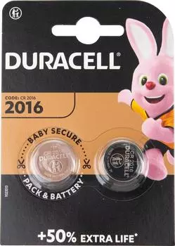 Батарейки Duracell CR2016 2шт