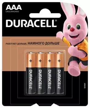 Батарейки Duracell К4 ААА 4шт