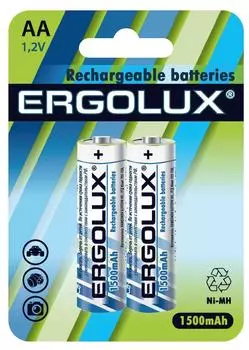 Батарейки Ergolux Ni-MH Rechargeable АА 2шт