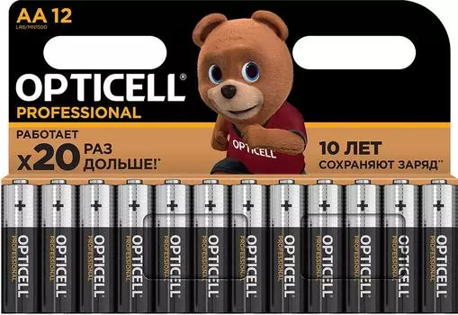 Батарейки Opticell Professional AA 12штс доставкой!