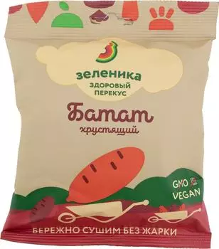 Батат Зеленика здоровый овощной перекус 30г