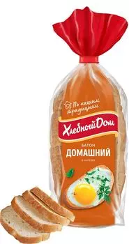 Батон Хлебный Дом Домашний нарезанный 230гс доставкой!