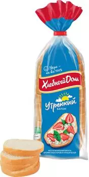 Батон Хлебный Дом Утренний 400г - Vprok.ru Перекрёсток